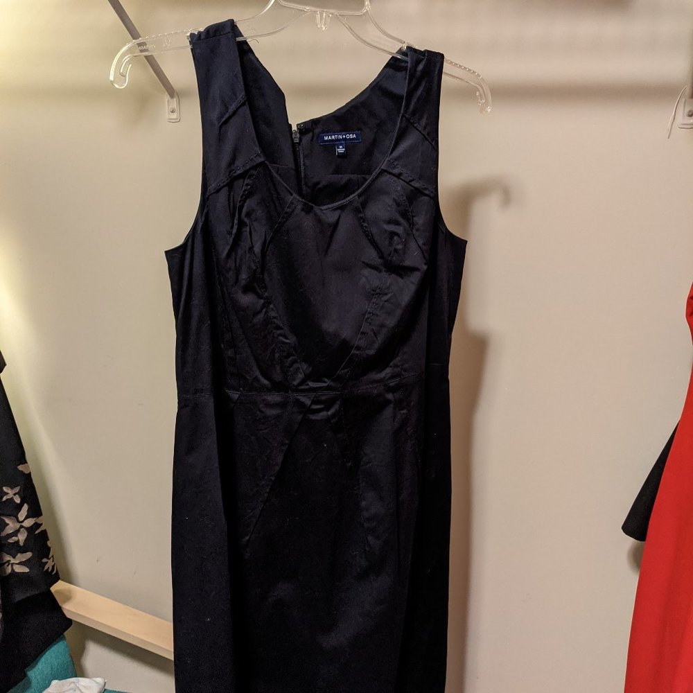 Martin and Osa Navy Sheath Dress - Size 10